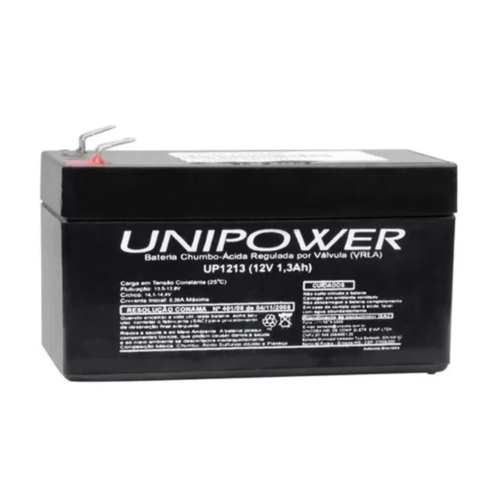 BATERIA 12V 1,3A SELADA UP1213 UNIPOWER