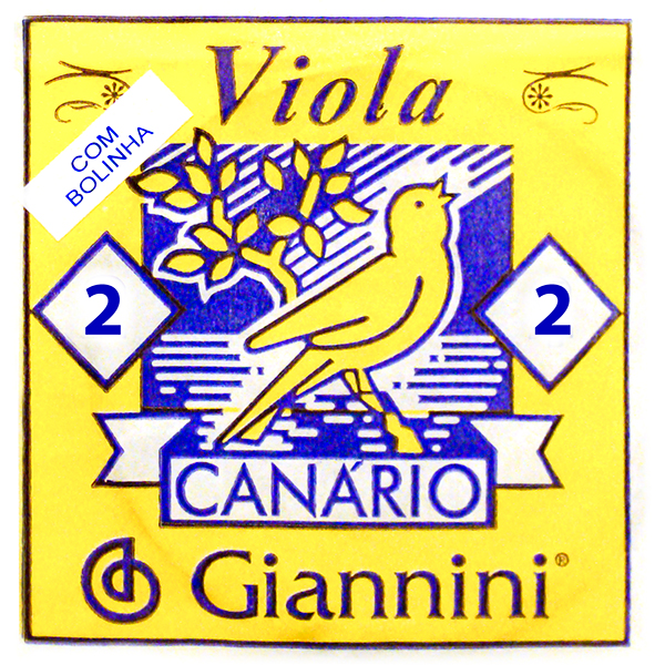 CORDA VIOLA CANARIO C/ CHENILHA GESV2 C/6 GIANNINI