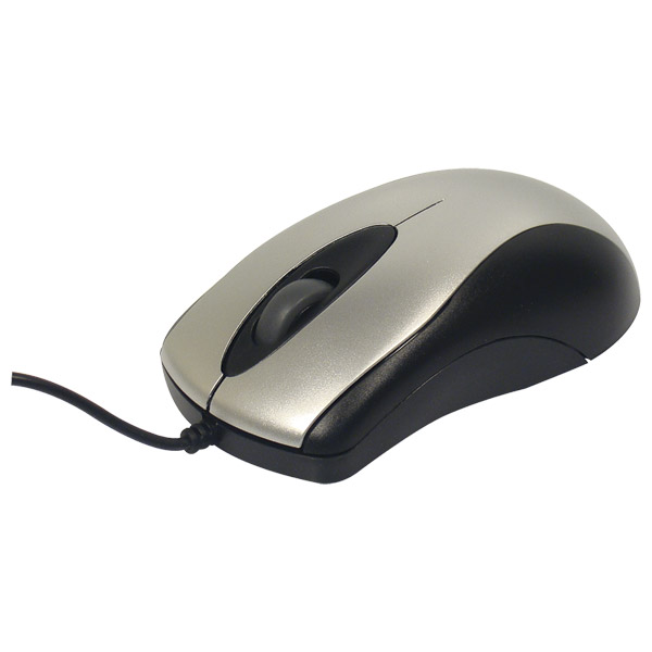 MOUSE OPT MS3202 PS2 SCROLL PRETO/PRATA COLETEK