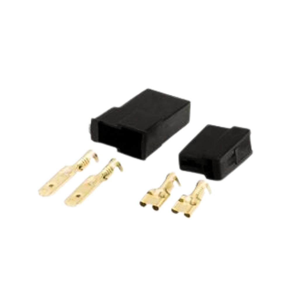 CONECTOR 2 VIAS QUADRADO PRETO C/ TERMINAIS C/5 PERMAK