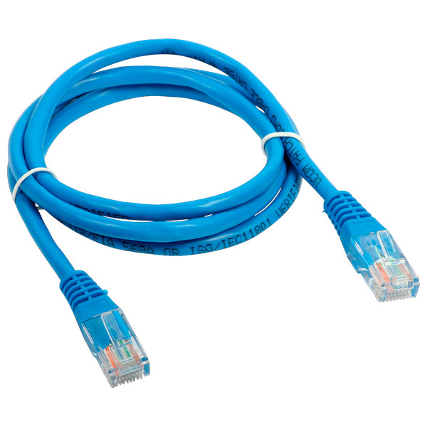 CABO MONTADO 4 PARES RJ45 5M AZUL EBOLT