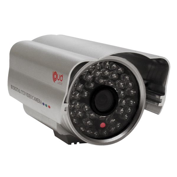 CAMERA CCD IR 50M 1/3 SONY 420 LINHAS LENTE 8MM 36 LEDS LD8508 S/SUPORTE LOUD