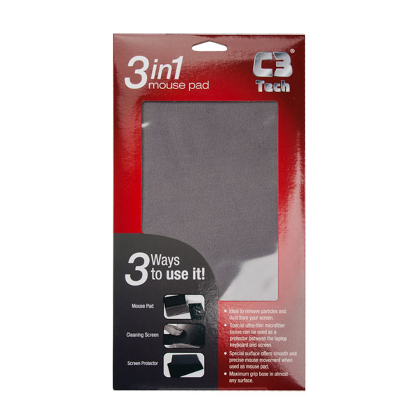 MOUSE PAD 3X1 MP-0303 GY C3TECH