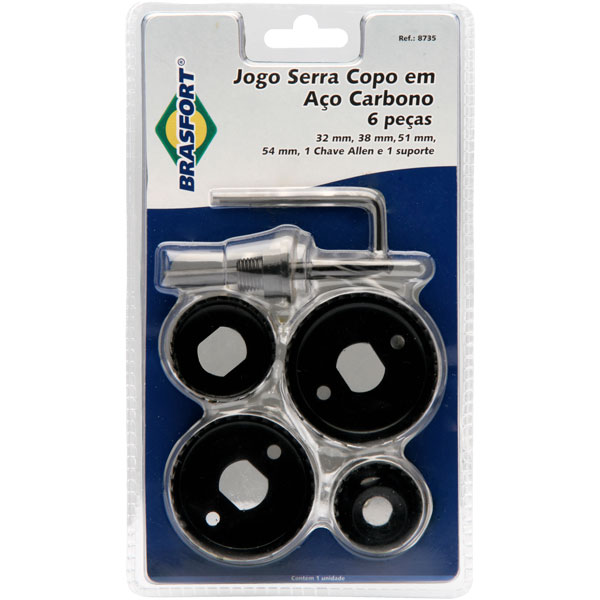 SERRA COPO 32 A 54 MM 6 PCS TIPO A BRASFORT