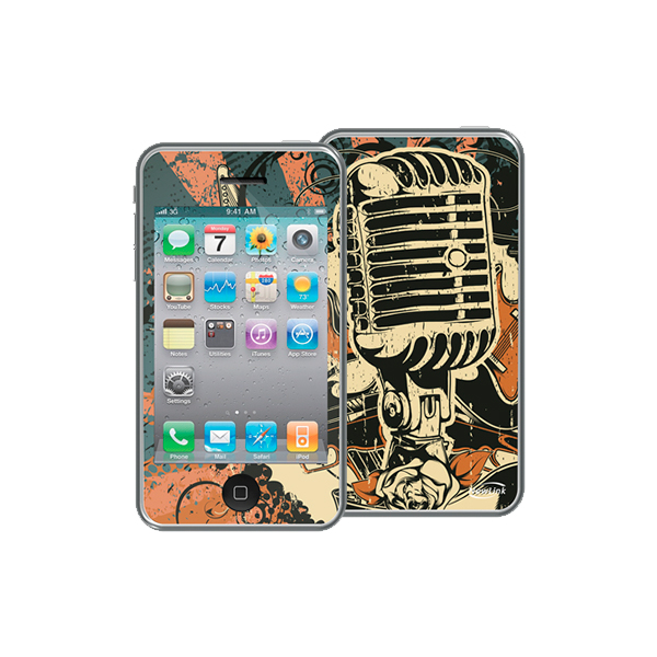 SKIN P/IPHONE 4G/S  SK207 NEWLINK