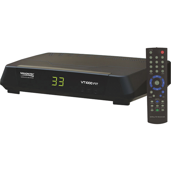 RECEPTOR ANALOGICO VT1000 FIT PRETO VISIONTEC