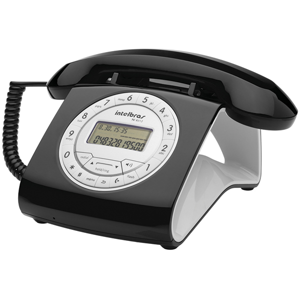 TELEFONE C/FIO TC8312 PRETO INTELBRAS