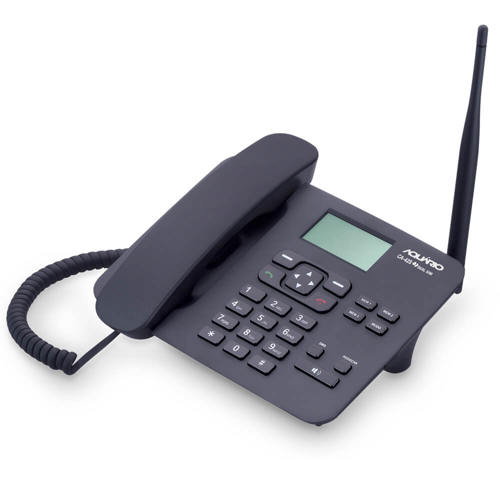 TELEFONE CELULAR DE MESA CA-42S DUAL QUAD-BAND AQUARIO