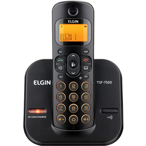 TELEFONE S/FIO ID VIVA VOZ DISPLAY E TECLAS ILUM.PRETO TSF7500 ELGIN