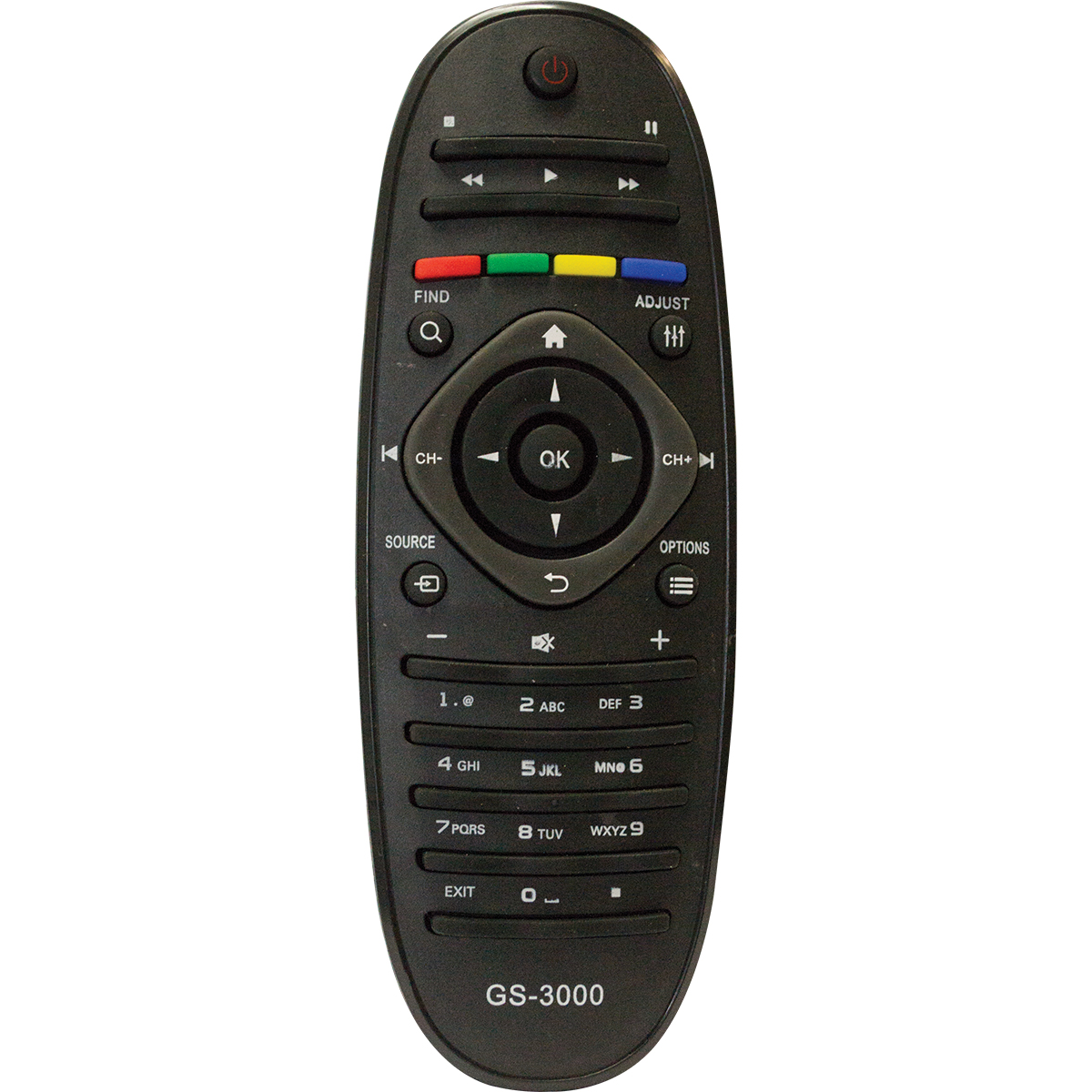 CONTROLE REMOTO P/ TV LCD PHILIPS OVAL GS-3000 GIGASAT