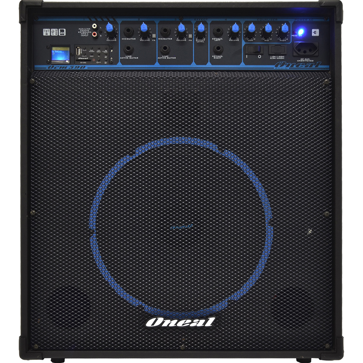 CAIXA MULTIUSO OCM-590 USB/SD/FM 80W RMS ONEAL