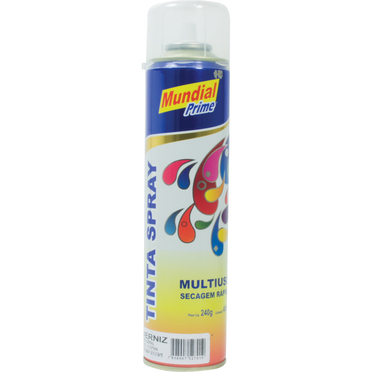 TINTA SPRAY USO GERAL VERNIZ 400ML MUNDIAL PRIME