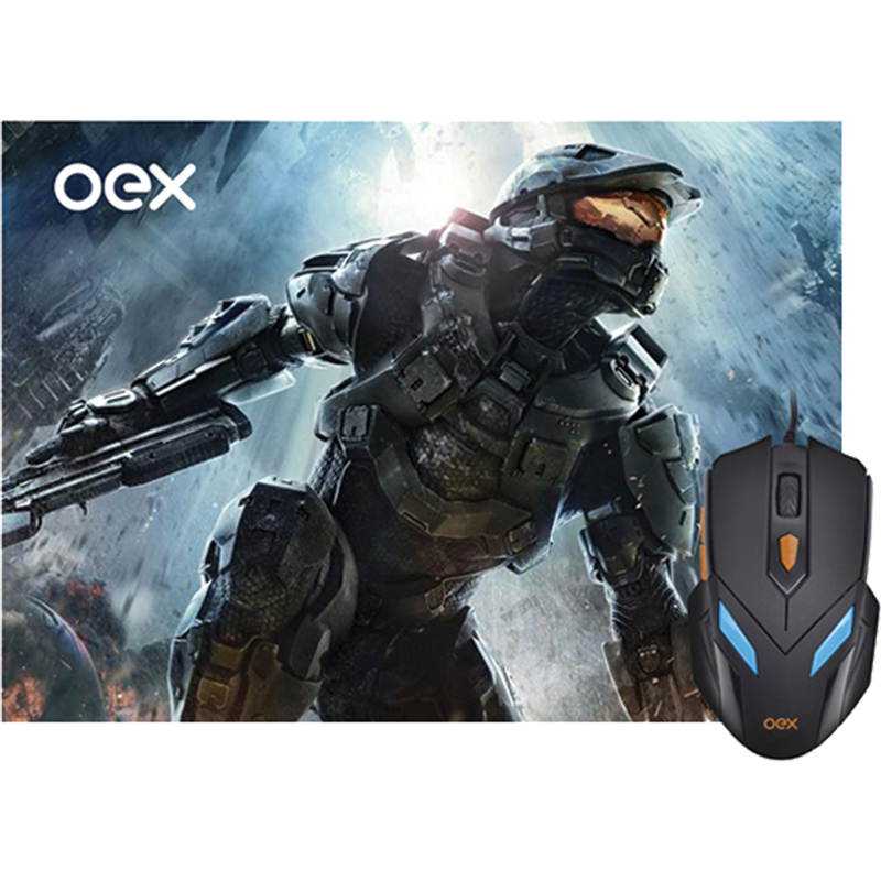 KIT GAMER MOUSE E MOUSE PAD WAR MC100 OEX