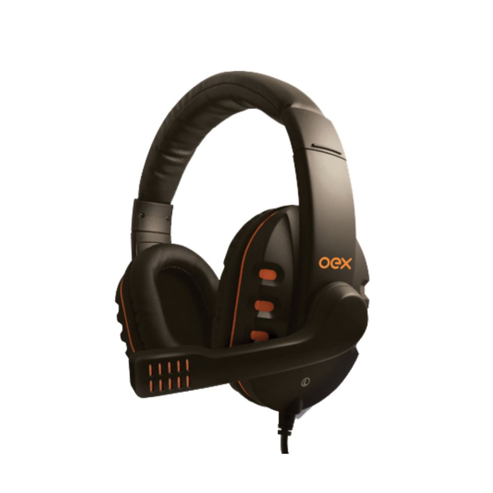 FONE DE OUVIDO HEADSET GAMER ACTION P2 C/ MICROFONE HS200 PRETO OEX