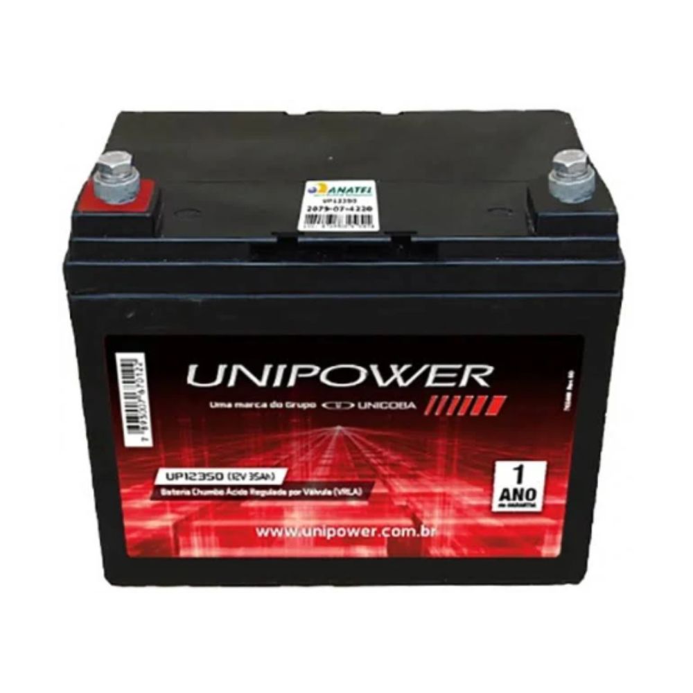 BATERIA 12V 35AH SELADA M6 V0 UP12350 RT UNIPOWER