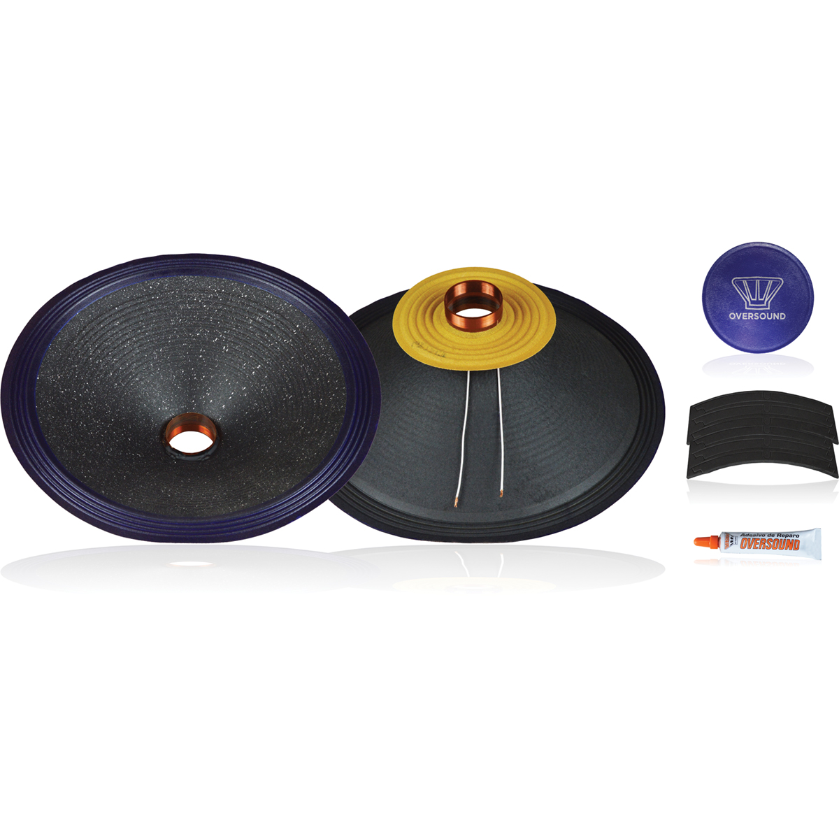 KIT P/ REPARO WOOFER 15 DE 150WRSM 8OHMS - 450W15 OVERSOUND