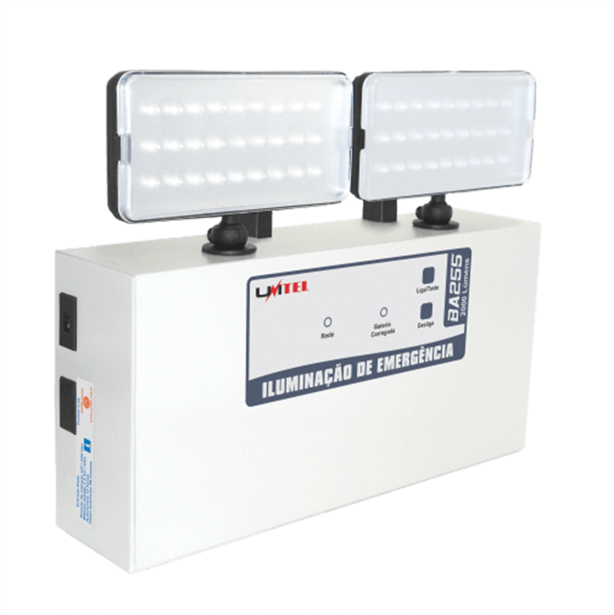 ILUMINACAO DE EMERGENCIA COM LED 2000 LUMENS BA255 UNITEL