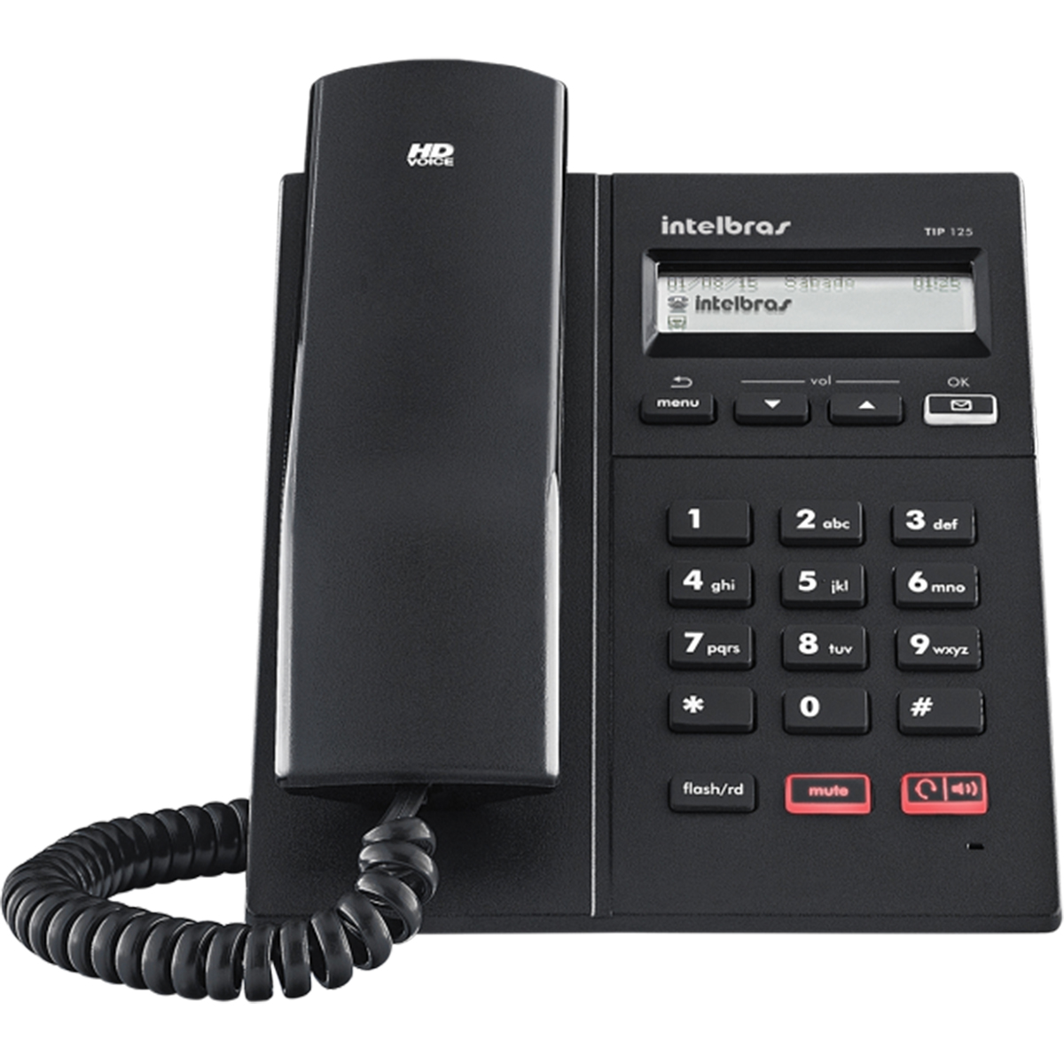 TELEFONE IP TIP125 PRETO INTELBRAS