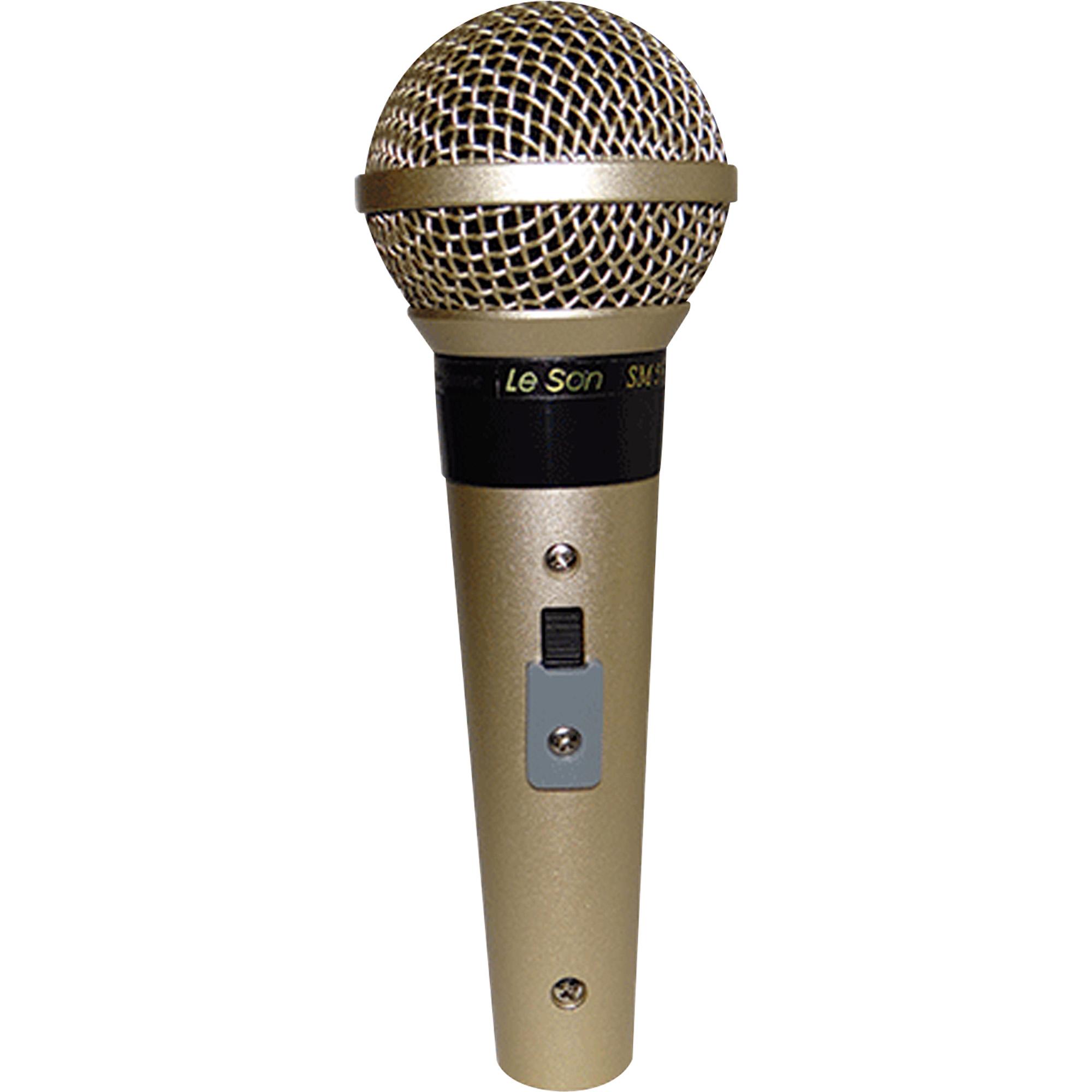 MICROFONE C/FIO SM-58 P4 CHAMPANHE LESON