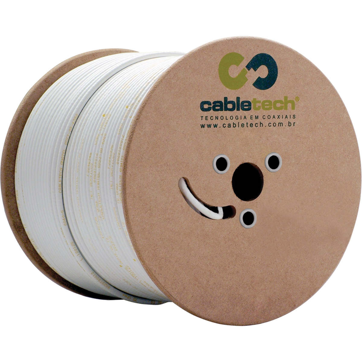 CABO COAX RGC 59 40% STD BRANCO 305M CABLETECH