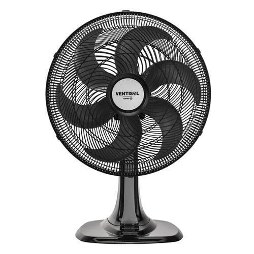 VENTILADOR OSC MESA TURBO 6P 40CM PRETO 127V PREMIUM VENTISOL