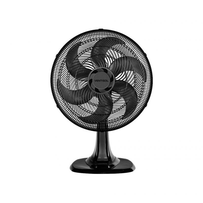 VENTILADOR OSC MESA TURBO 6P 40CM PRETO 220V PREMIUM VENTISOL