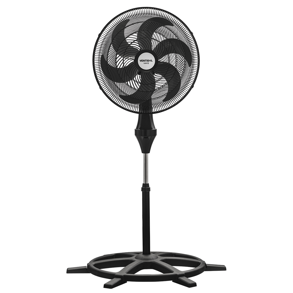 VENTILADOR DE COLUNA TURBO 6P 50CM PRETO 127V VENTISOL