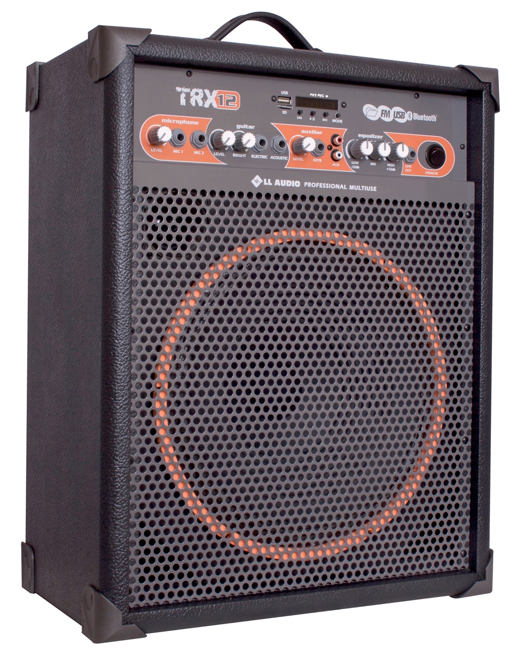 CAIXA MULTIUSO TRX12 80W RMS USB/CARTAO/BLUETOOTH/FM L.L.