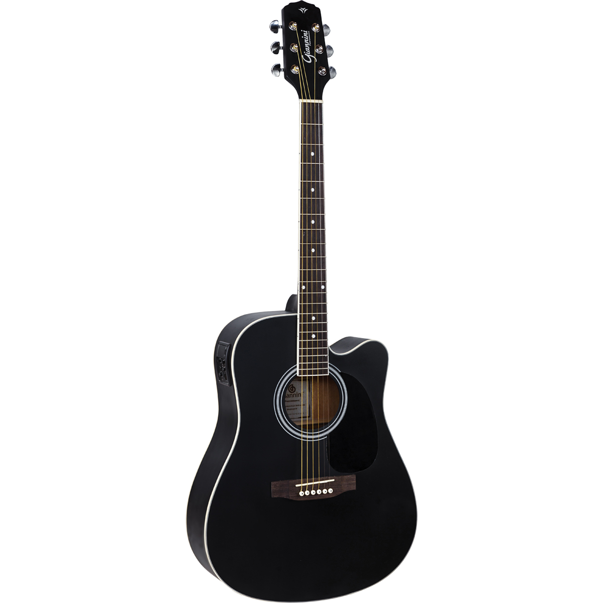 VIOLAO ELETRICO ACO FOLK C/ CUTAWAY GDC-1 CEQ SBK PRETO SATIN GIANNINI