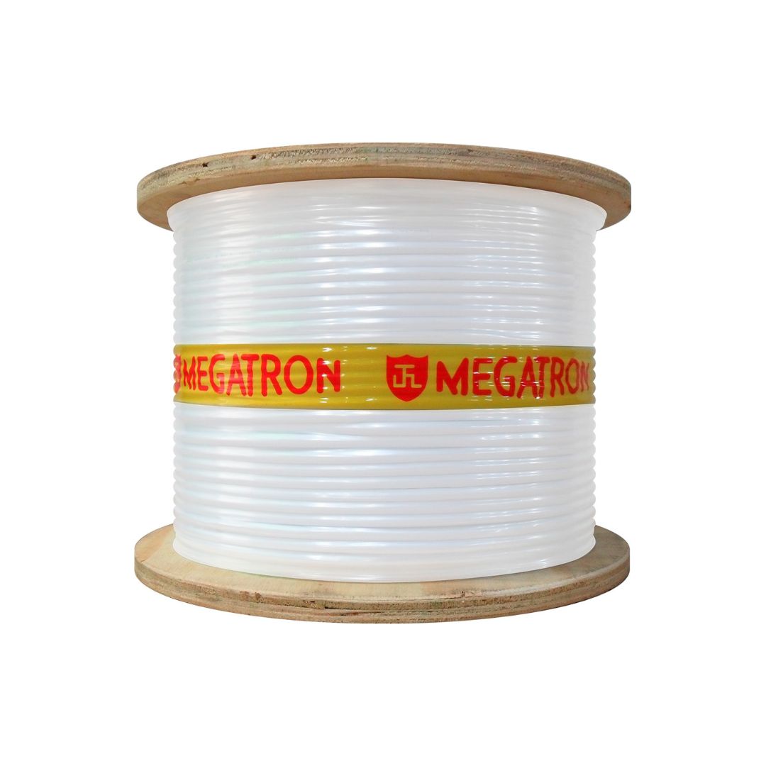 CABO COAXIAL RF 0,4/2,5 + BIP 2X26AWG BOBINA 300M BR MEGATRON