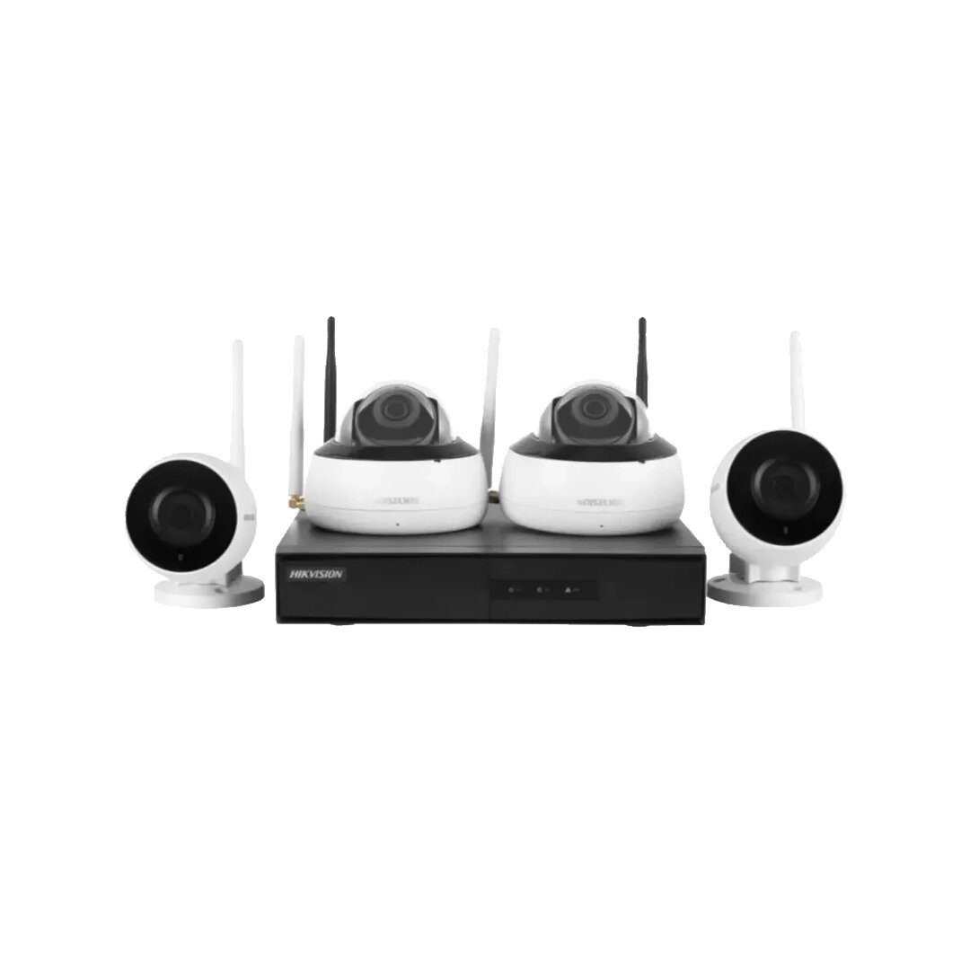 KIT NK4W1-1T(TB) NVR+4CAM DOME WIFI HIKVISION