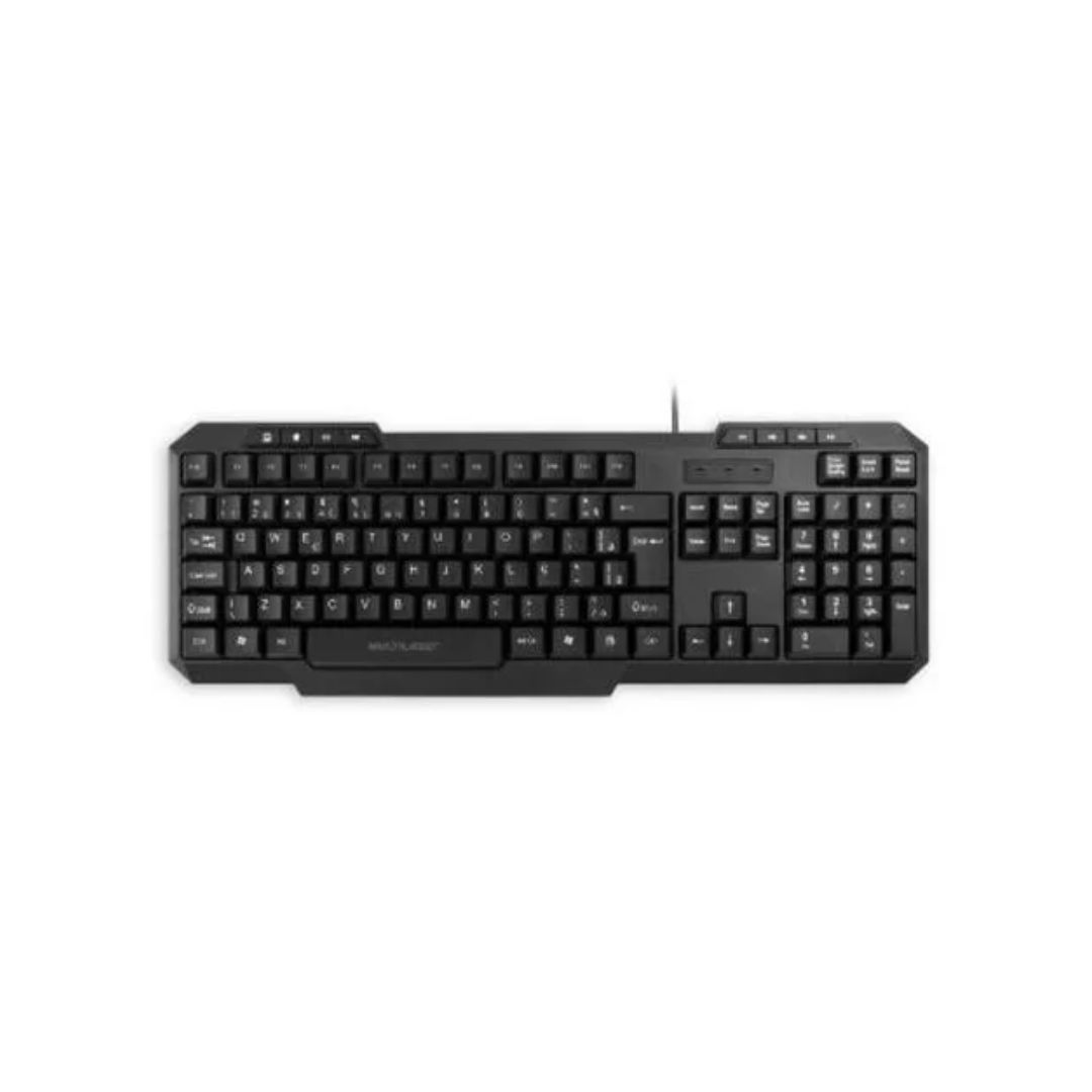 TECLADO USB MULTIMIDIA TC206 PRETO MULTILASER