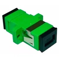 ACOPLADOR OPTICO MONOMODO SIMPLEX SC/SC, APC/APC PARA DIO COM ABA LATERAL PCT C/ 25 VERDE GIGASAT