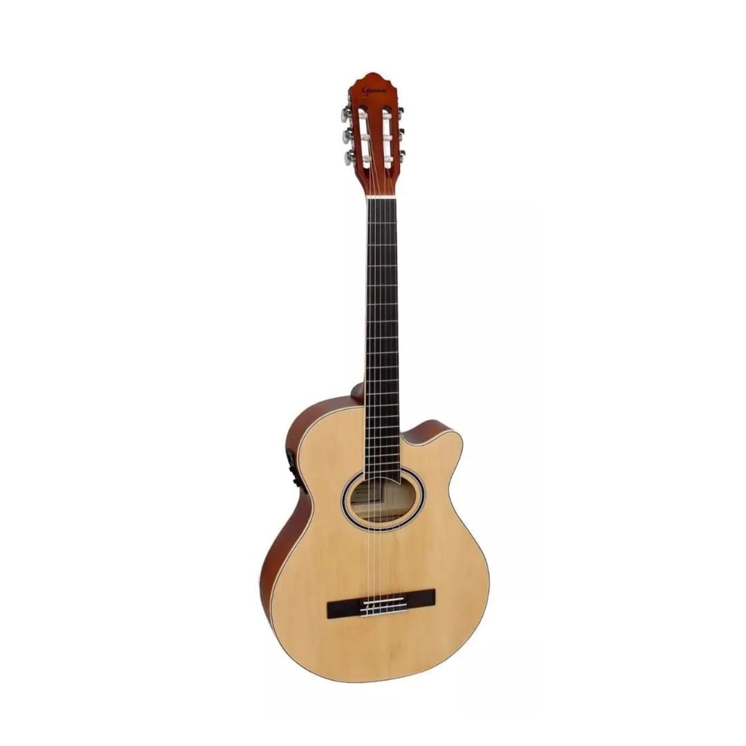 VIOLAO ELETRICO NYLON GNF-1D CEQ NG NATURAL SATIN BRILHANTE GIANNINI