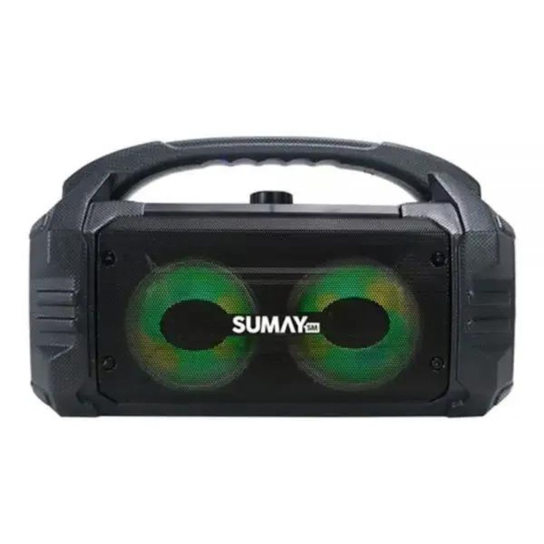 CAIXA DE SOM AMPLIFICADA PORTATIL SUNBOX SM CSP1304  AF 4 50W BLUETOOTH/FM/USB/ SD SUMAY