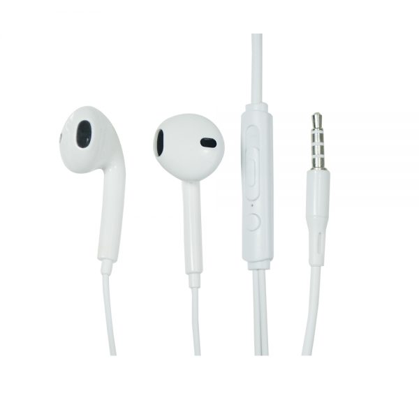 FONE DE OUVIDO STEREO C/ MICROFONE P2 EXTRA BASS BLISTER BRANCO FLEX