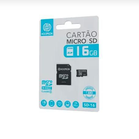 CARTAO DE MEMORIA MICRO SD 16GB CLASSE 10 - HOOPSON