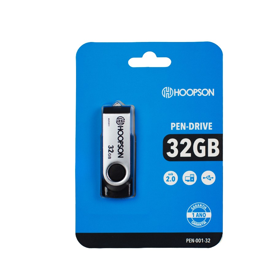 PEN DRIVE 32GB PEN00132 PRETO  HOOPSON