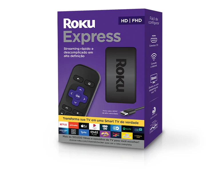 RECEPTOR STREAMING EXPRESS PLAYER FULL HD ROKU