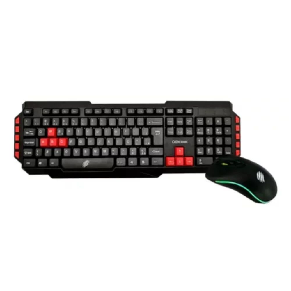 KIT GAMER TECLADO E MOUSE COM FIO 1000/1600/2400DPI TM307 PRETO OEX