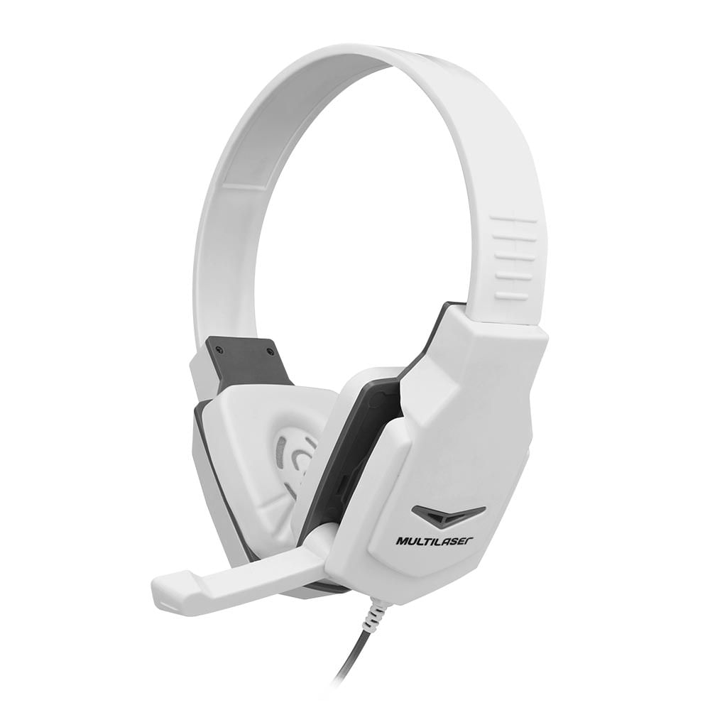 FONE DE OUVIDO HEADSET GAMER BRANCO P2 PH364 MULTILASER