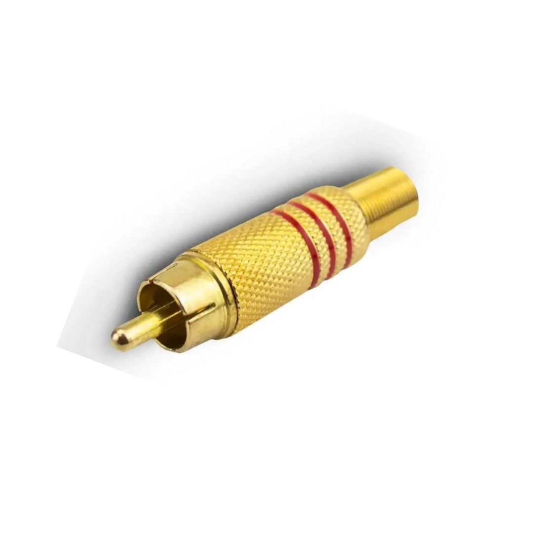 RCA GOLD 6MM METAL C/ MOLA VERMELHO C/10 IMPORTADO