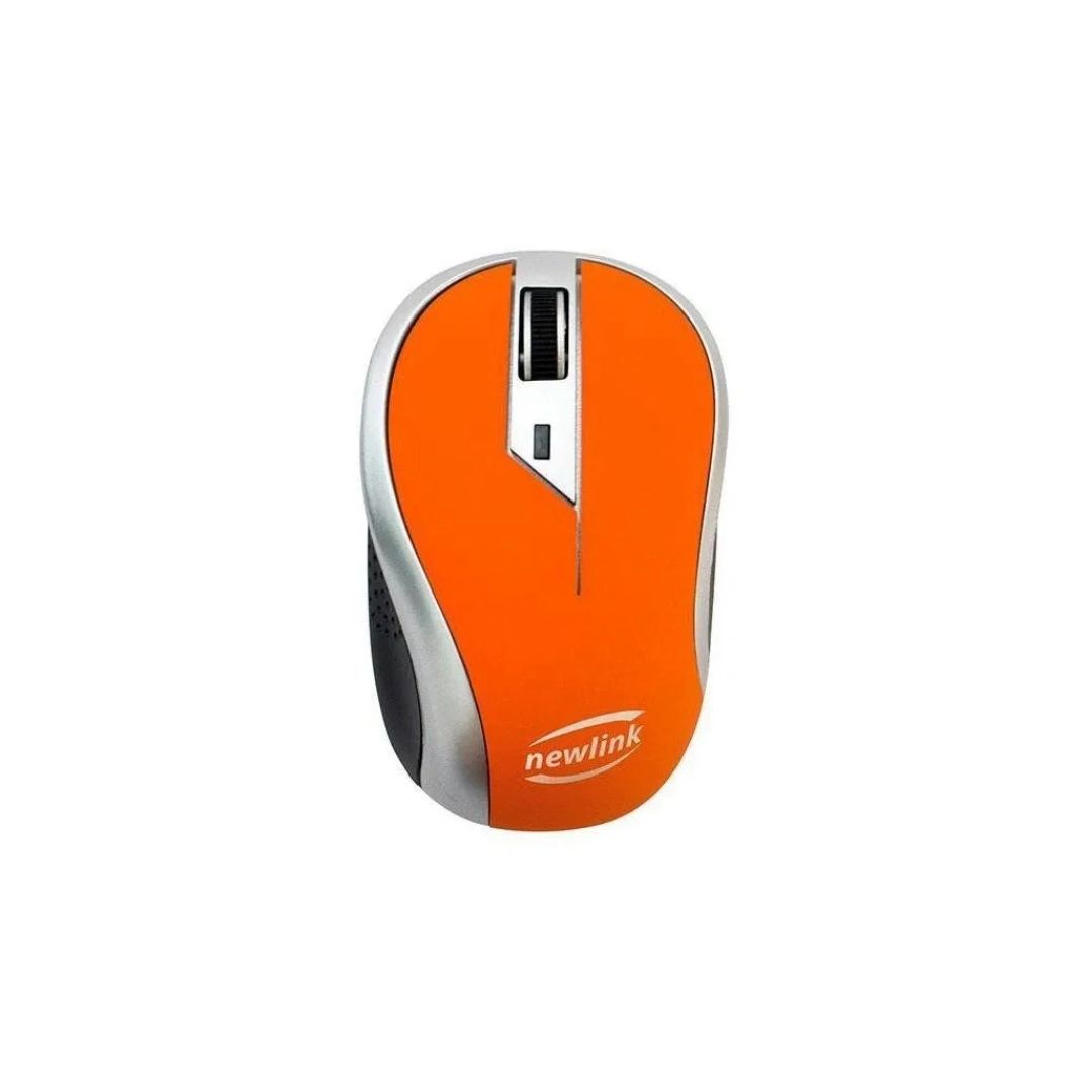 MOUSE SEM FIO WAVE 1600DPI MO112 LARANJA NEWLINK