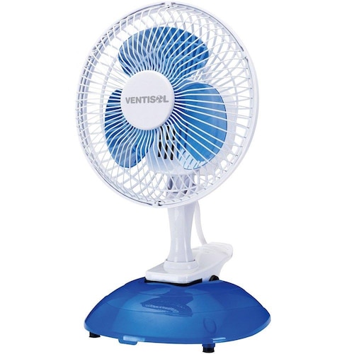 VENTILADOR DE MESA MINI 20CM AZUL/BRANCO 220V PREMIUM VENTISOL