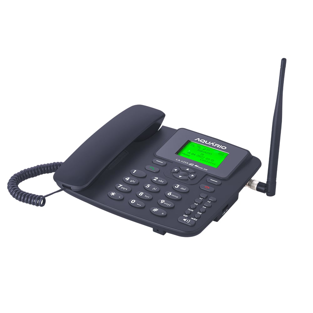 TELEFONE CELULAR DE MESA 4G DUAL CHIP WI-FI CA-42SX AQUARIO