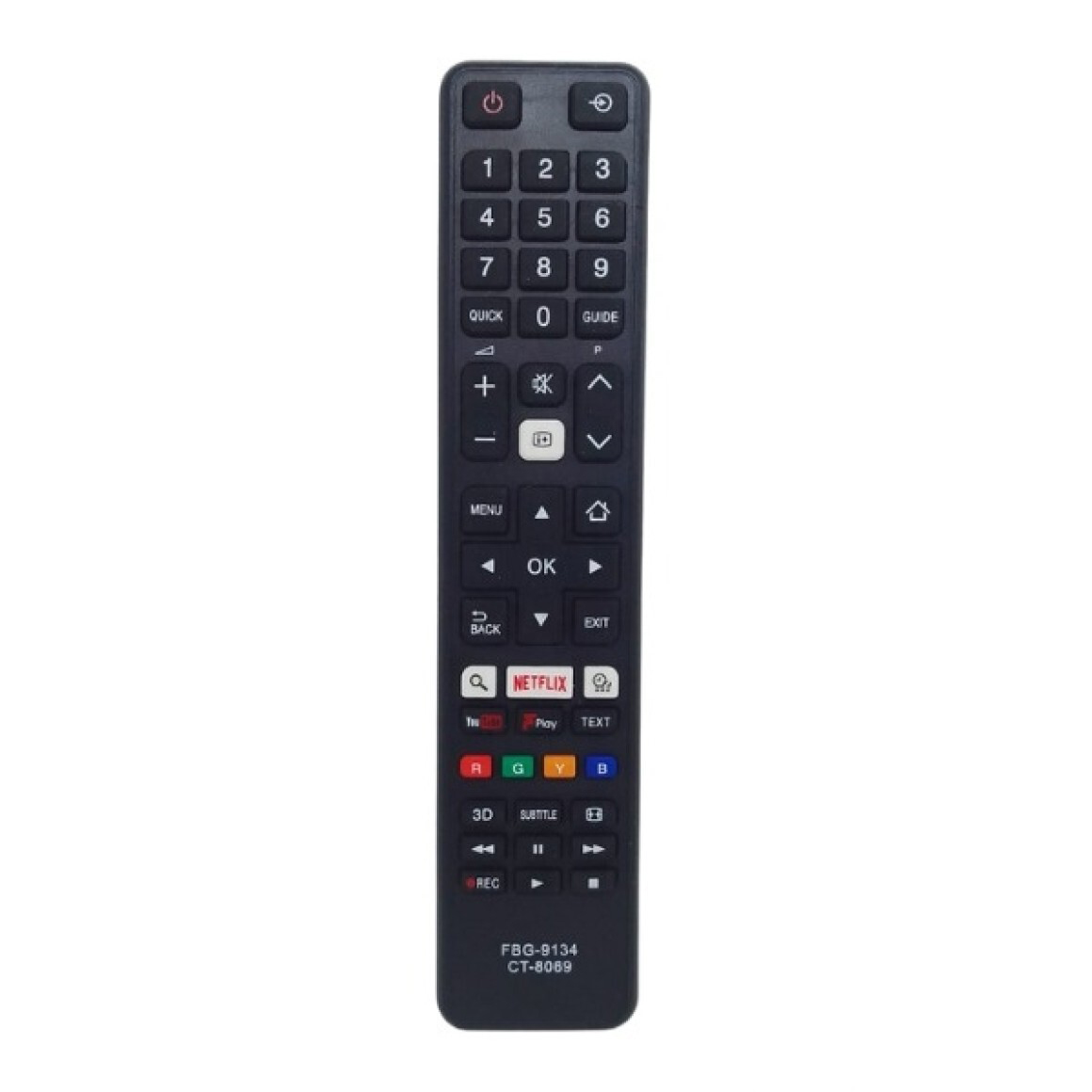 CONTROLE TV SMART TOSHIBA C/NETFLIX YOUTUBE 9134 IMPORTADO