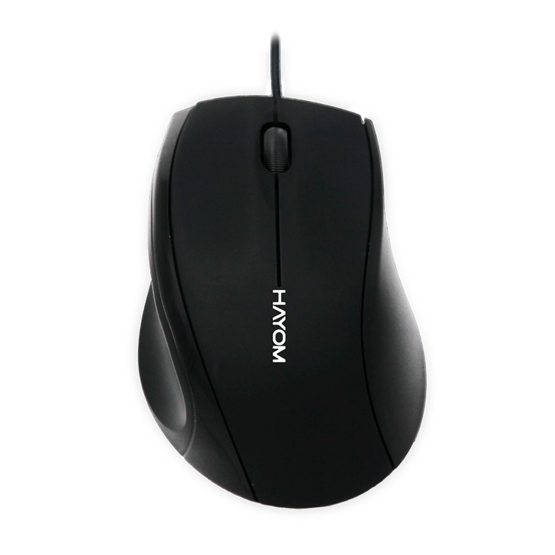 MOUSE COM FIO OFFICE PRETO MU2901 HAYOM