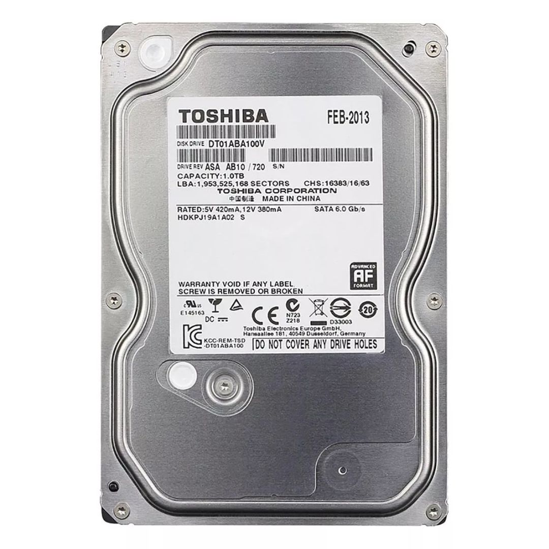 HDD 1TB PARA SEGURANCA/VIGILANCIA/DVR SURVEILLANCE DT01ABA100V TOSHIBA