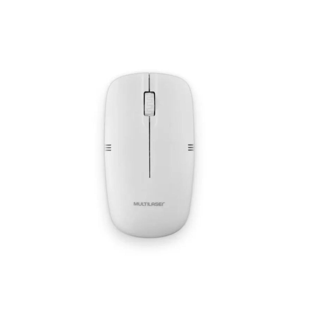 MOUSE SEM FIO LIGHT 1200DPI MO286 SLIM BRANCO MULTILASER