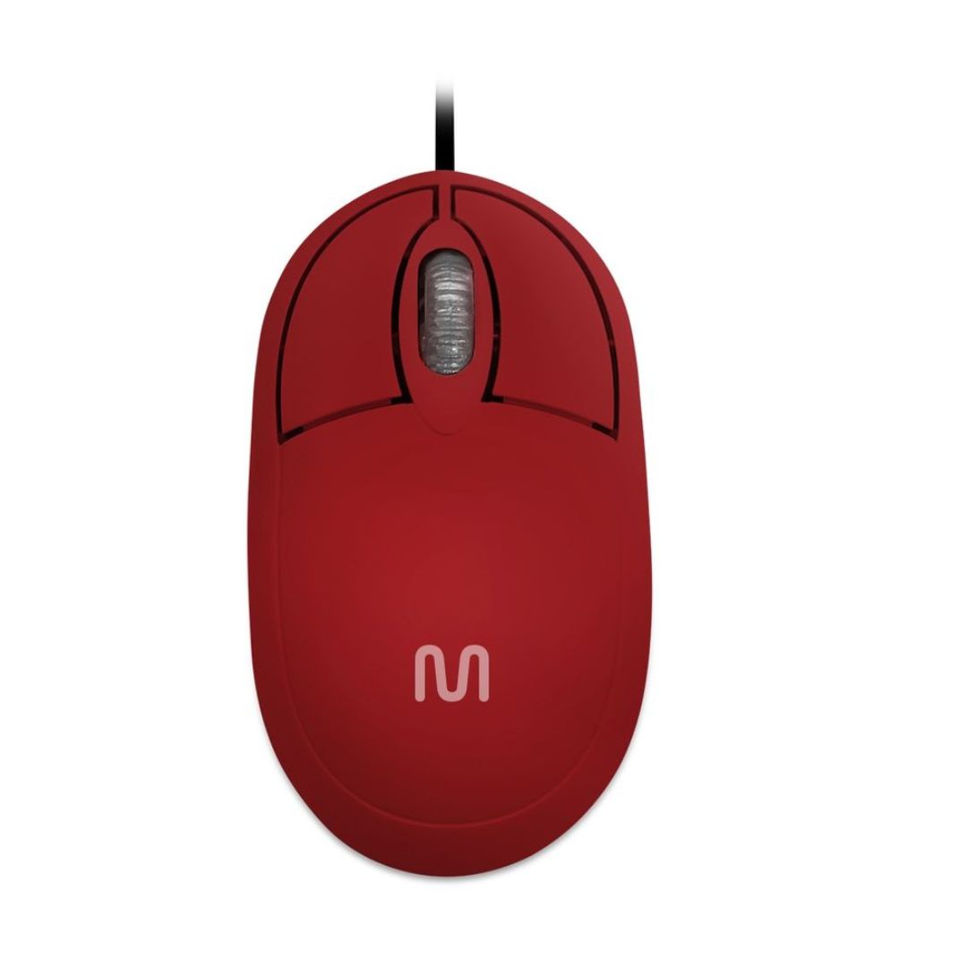 MOUSE COM FIO CLASSIC 1200DPI MO303 VERMELHO MULTILASER